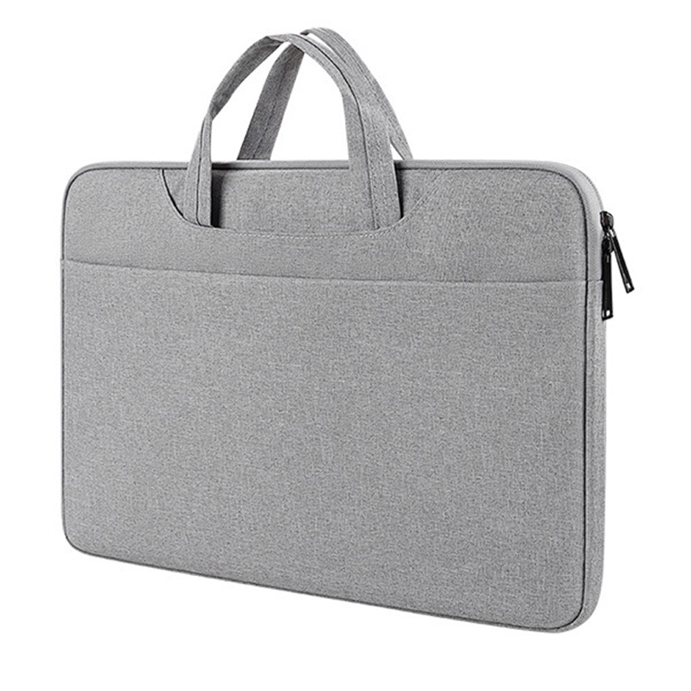 Husa pentru laptop, impermeabila, cu buzunare multiple, gri, 13.3/14.1-15.4/15.6 inch