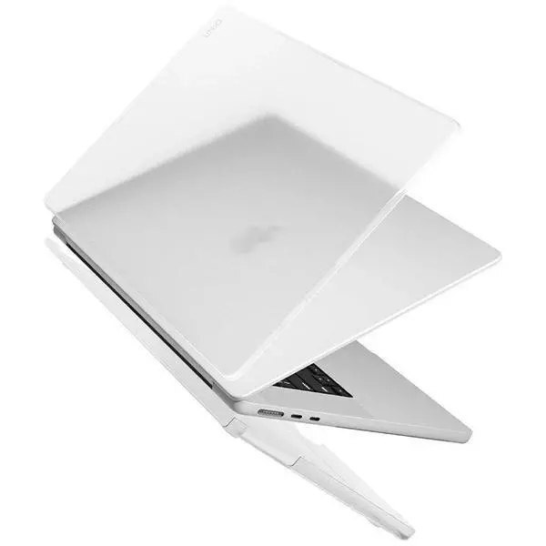 Husa laptop Uniq Claro, policarbonat, antialunecare, transparent/mat, pentru MacBook Air 13 (2022)