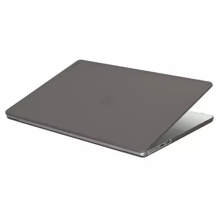 Husa laptop Uniq Claro, policarbonat, semi-transparenta, antialunecare, pentru MacBook Air 13 (2022), gri fumuriu