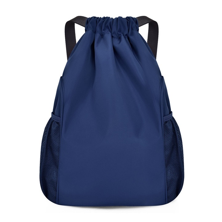Rucsac cu snur, capacitate mare, respirabil, albastru marin