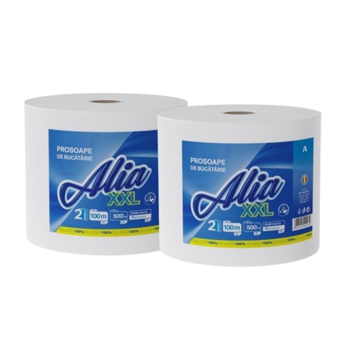 Konyhatörlő Alia, 2 réteg, 500 lap, 100 m, 2 db-os készlet
