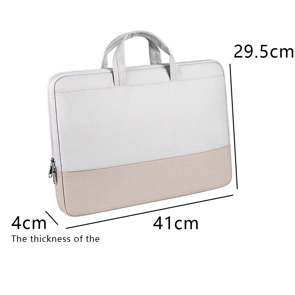 Husa de protectie pentru laptop, impermeabila, rezistenta la socuri, captuseala moale, khaki, 15.6 inch