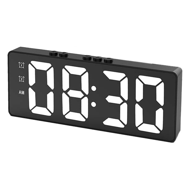 Ceas de masa digital, Cozevdnt, oglinda, negru