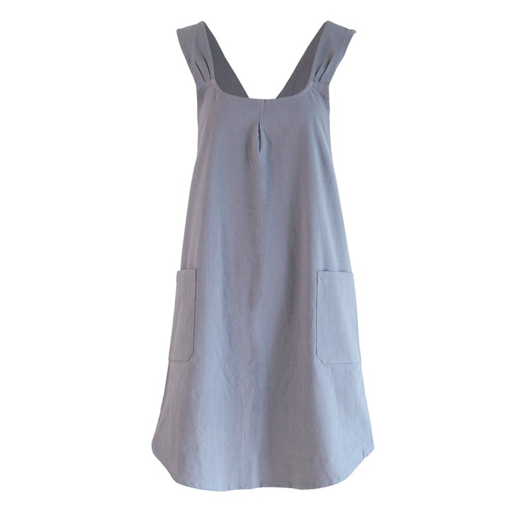 Sort de bucatarie, cu buzunare, gri, universal