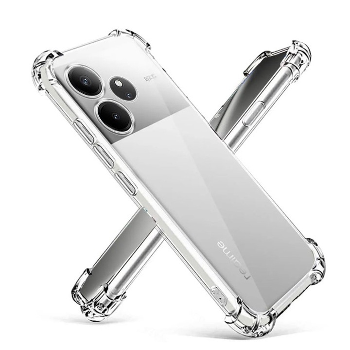 Кейс за Realme GT 6 - Shockproof Clear Silicone - Прозрачен