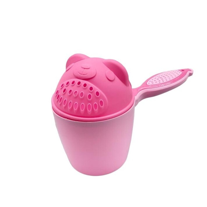 Canita de clatire pentru bebelusi, roz, 9.5x10.7cm, PP