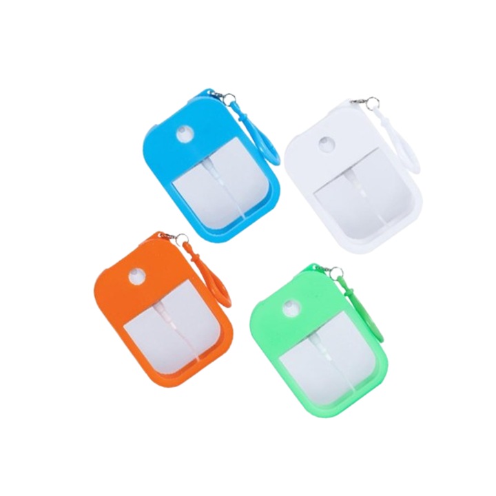 Set 4 Sticle Spray Reincarcabile, Multicolor, 38ml, Carcasa Silicon