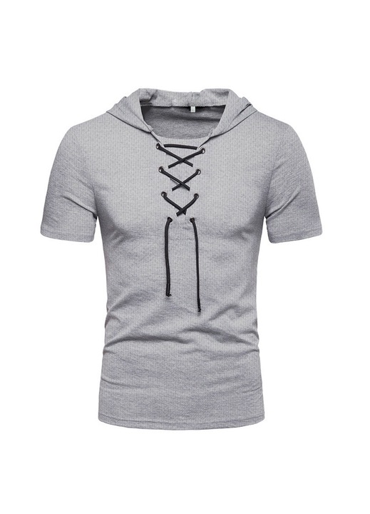 Férfi póló, szürke, poliészter, XL INTL