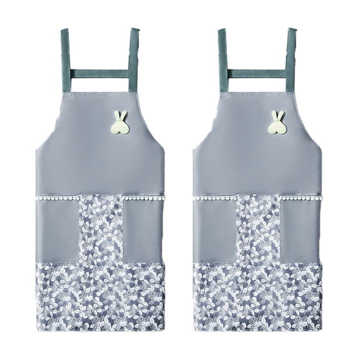 Set 2 sorturi de bucatarie, poliester, multicolor, 65x70x2cm