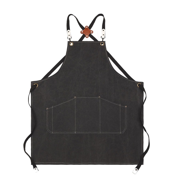 Sorturi bucatarie si gratar, Zeaicos, sort de bucatarie din canvas, ajustabil, multicolor, One size