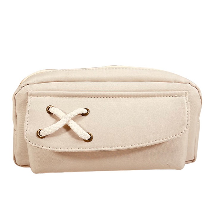 Penar, capacitate mare, Oxford, Bej, 20.5 x 8 x 10.5 cm