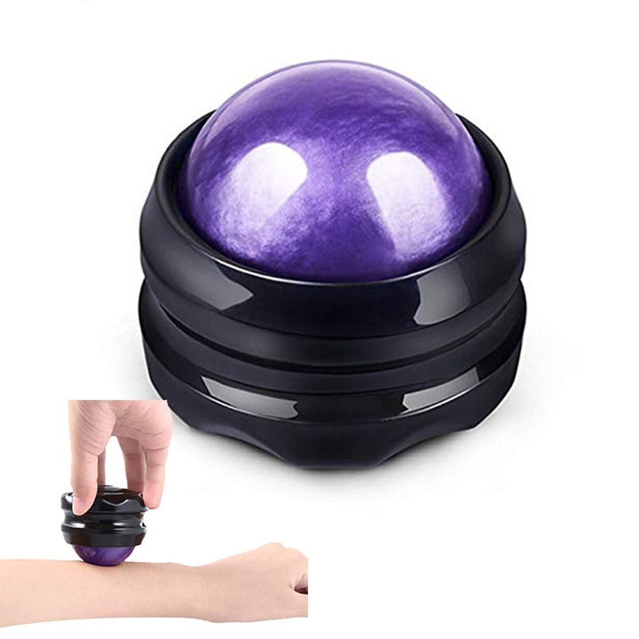 QttvbTna kézi masszázshenger, lila, 6,5x6cm