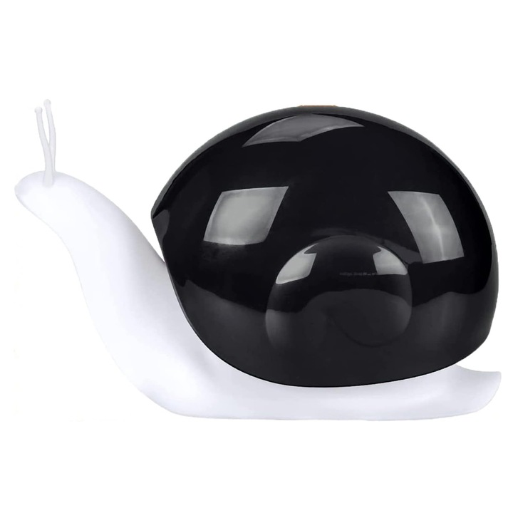 Fertőtlenítőszer adagoló, csiga kivitelű, fekete/fehér, 18x12x8cm