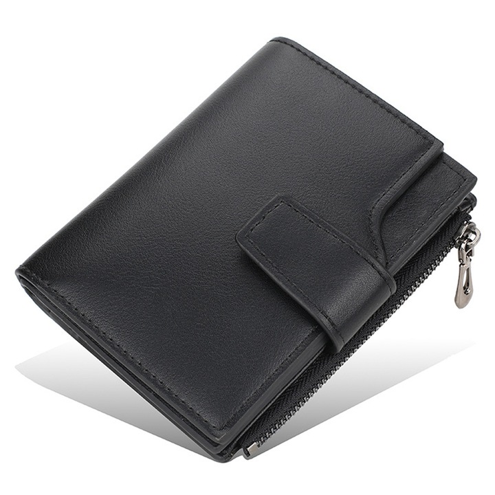 Portofel dama, negru, 14x4x12cm