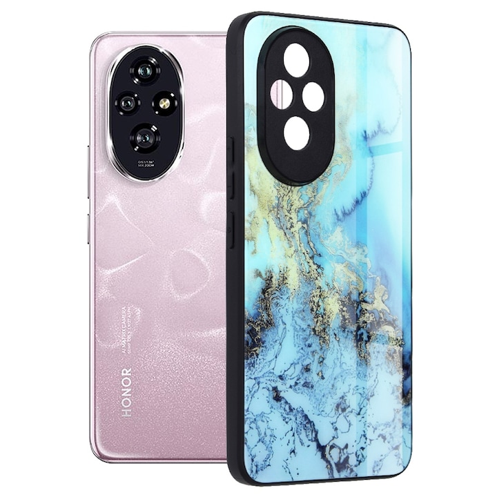 ΠΠ΅ΠΉΡ Π·Π° Honor 200 - Techsuit Glaze Series - Blue Ocean