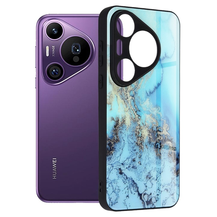 Кейс за Huawei Pura 70 Pro - Techsuit Glaze Series - Blue Ocean