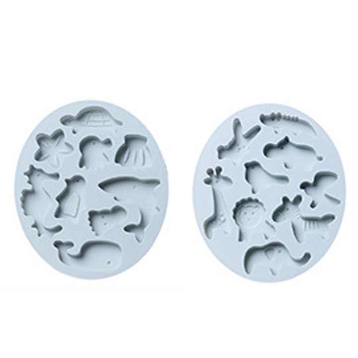 Set 2 forme cuburi de gheata, albastru, 16.6x14x1.2cm