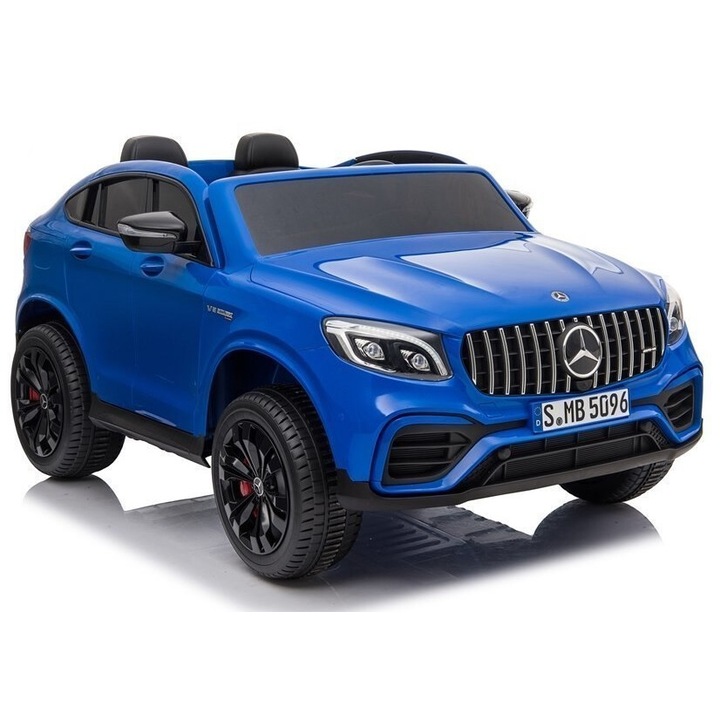 Masinuta electrica pentru copii Luka Mercedes GLC 63S, 4x45W, 12V10Ah, albastru, 138x86x64cm