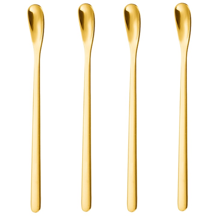 Set 4 lingurite, Peysaitr, Inox, Auriu