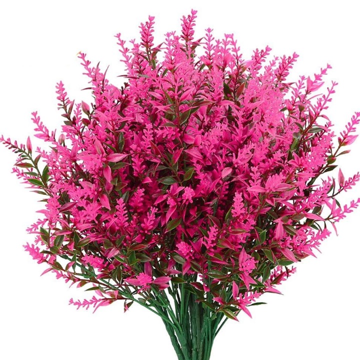 Set 8 ramuri Flori artificiale, 35cm, roz