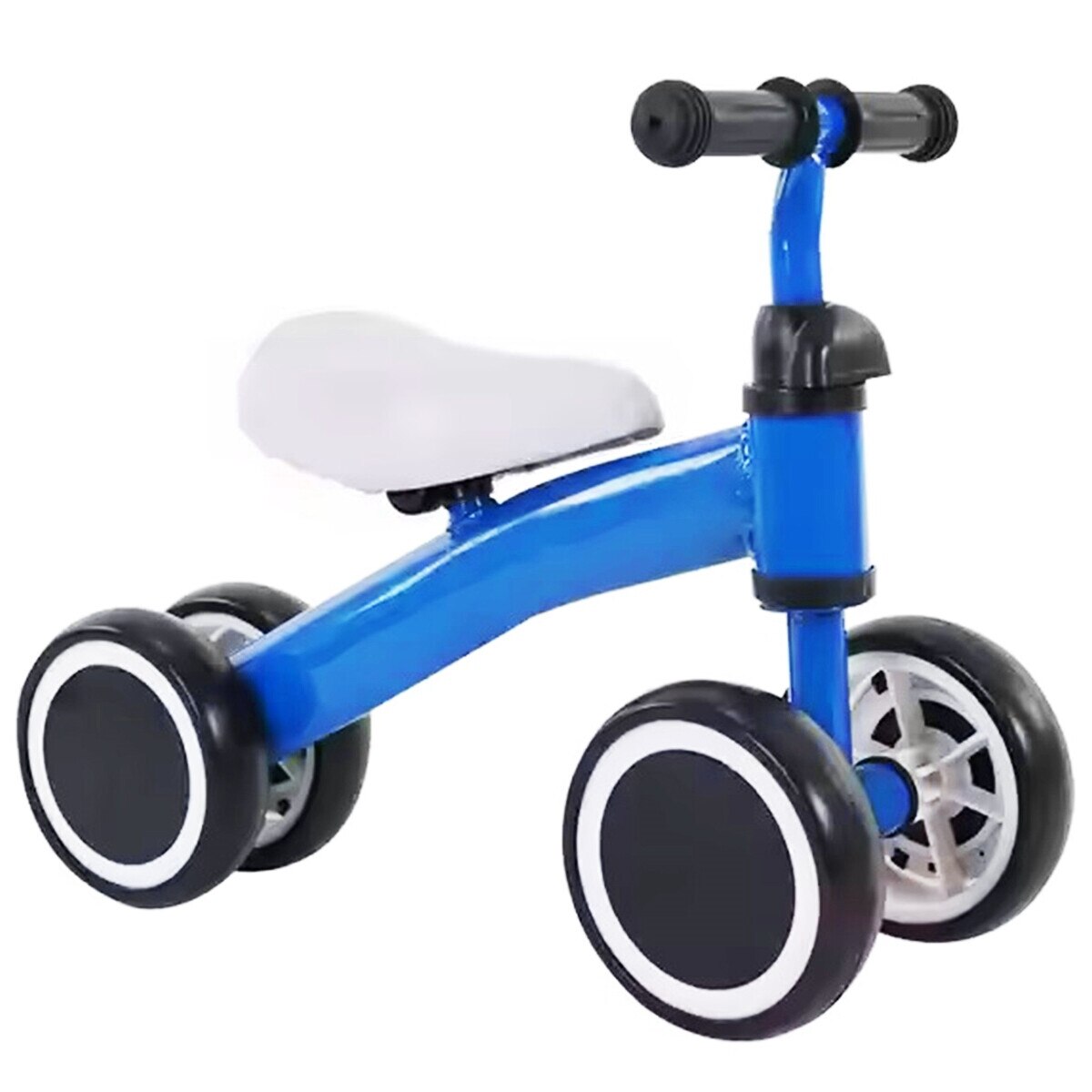 Bicicleta fara pedale pentru copii, Zola®, 4 roti spuma EVA, inaltime ...