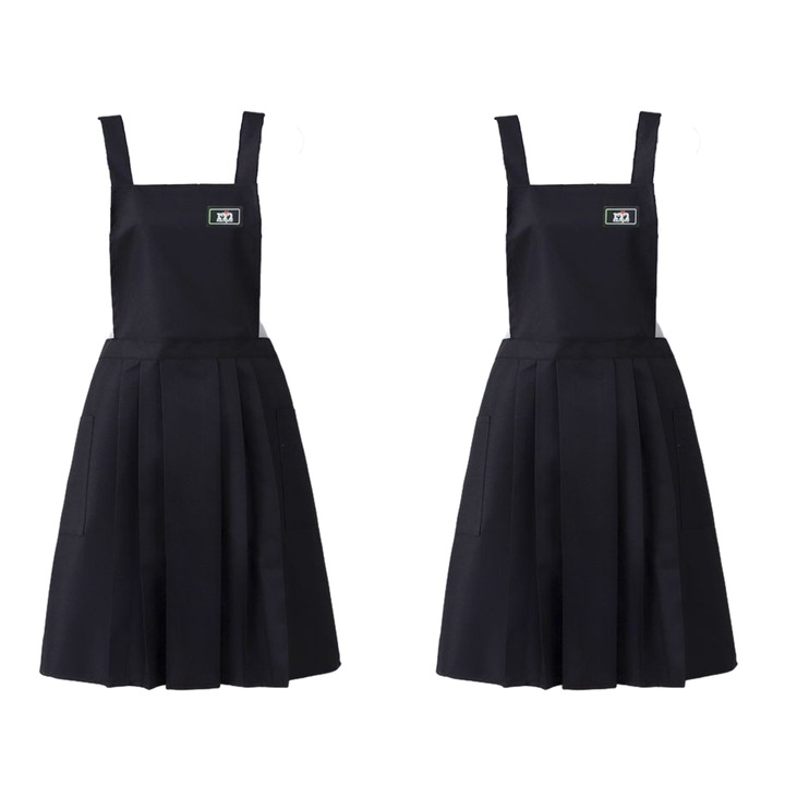 Set 2 sorturi, impermeabile si rezistente la ulei, negru, 75x80cm