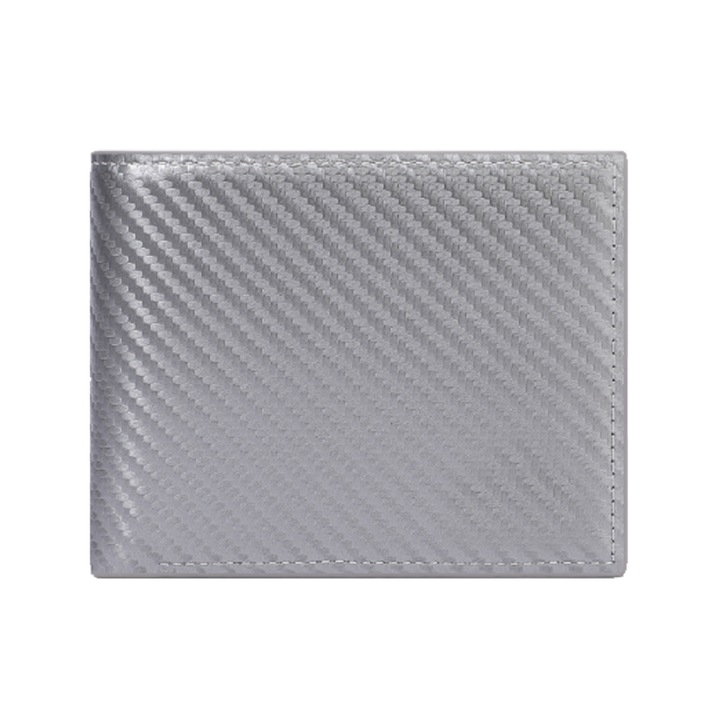 Portofel barbati, sistem RFID, carbon, gri
