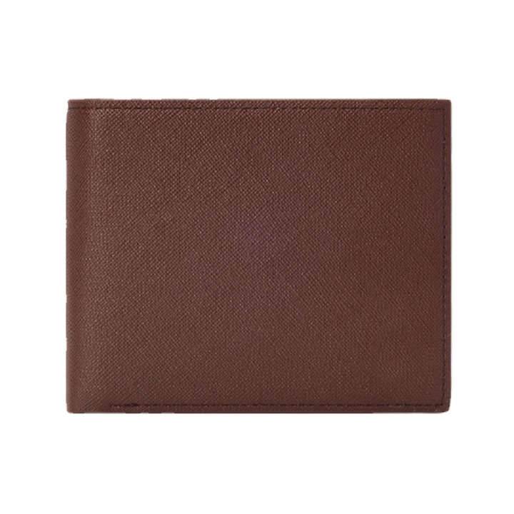 Portofel barbatesc, blocare RFID, PU, maro