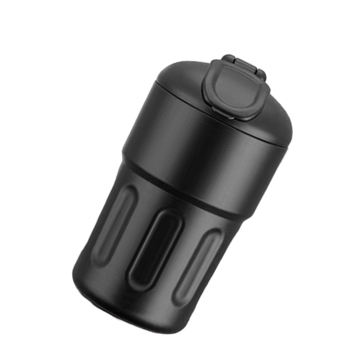 Cana termos de cafea, 410mL, 16x8.5cm, negru