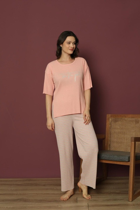 Pijama Femei, Bumbac, See the Good, Roz, Roz