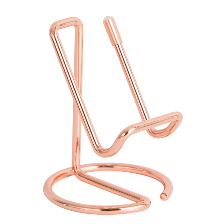 Telefontartó, összecsukható, állítható, rózsaszín arany