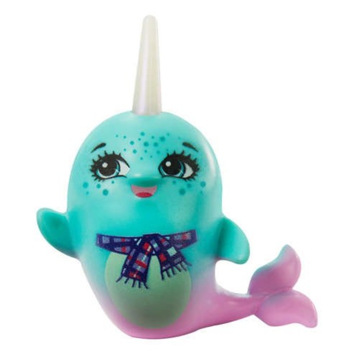 Статуетка Enchantimals Mattel, Naddie the Narwhal, 5см, 4+ години, 14x9x5cm