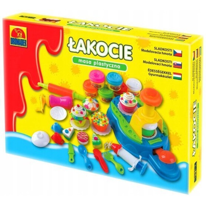 Dromader Alakocie modellező készlet, plastyczna asztal, tartozékokkal, 37x26x8cm