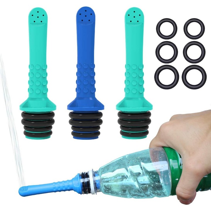 Преносимо биде, комплект от 3 части, за лична хигиена, съвместимо с бутилки за вода, малки размери