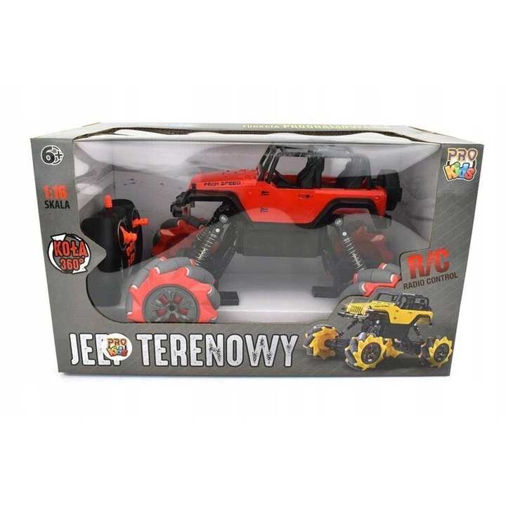 RC Pro Kids Jeep Terenowy Játékautó, 10 csatornás, 33x19,5x18,5 cm