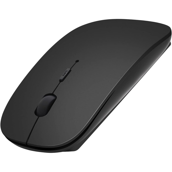 Mouse wireless Bluetooth, 3 DPI ajustabili, incarcabil, negru