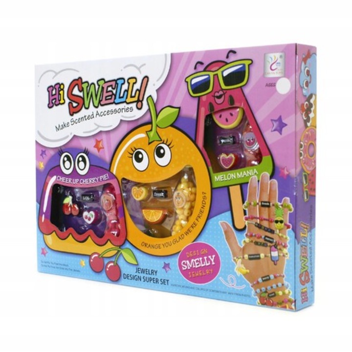 Kreatív készlet gyerekeknek, Midex, gyümölcstéma, tarka, 35,5x25x4 cm