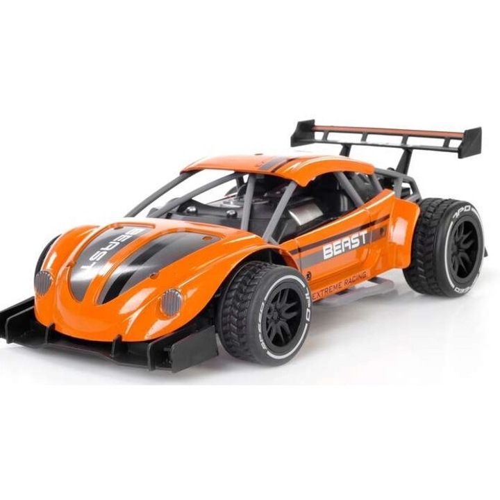 RC Artyk autó, távirányítóval, narancssárga/fekete, 32x30x9,5cm