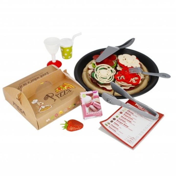 Mega Creative кухненски комплект, пица и аксесоари, многоцветен, 47x31x7 см