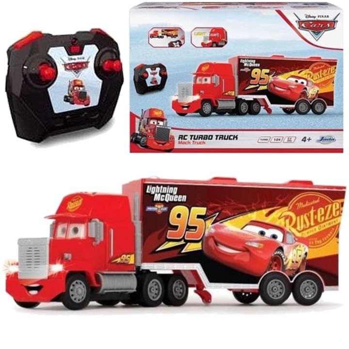 Camion RC Turbo Mack, Jada Toys, Cars, lumini, 4+, 20.5x29.5x17cm