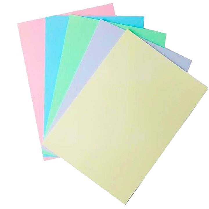 Escuela fénymásoló papírkészlet, pasztell, 50 lapos, 160g, tarka, A4