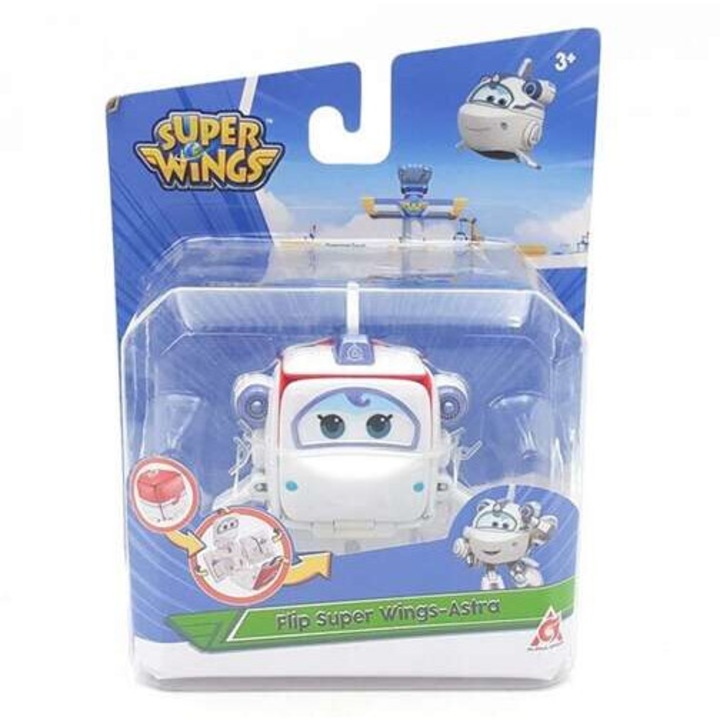 Трансформираща се фигурка Alpha Group, Super Wings Flip Astra, 3+ години, многоцветна