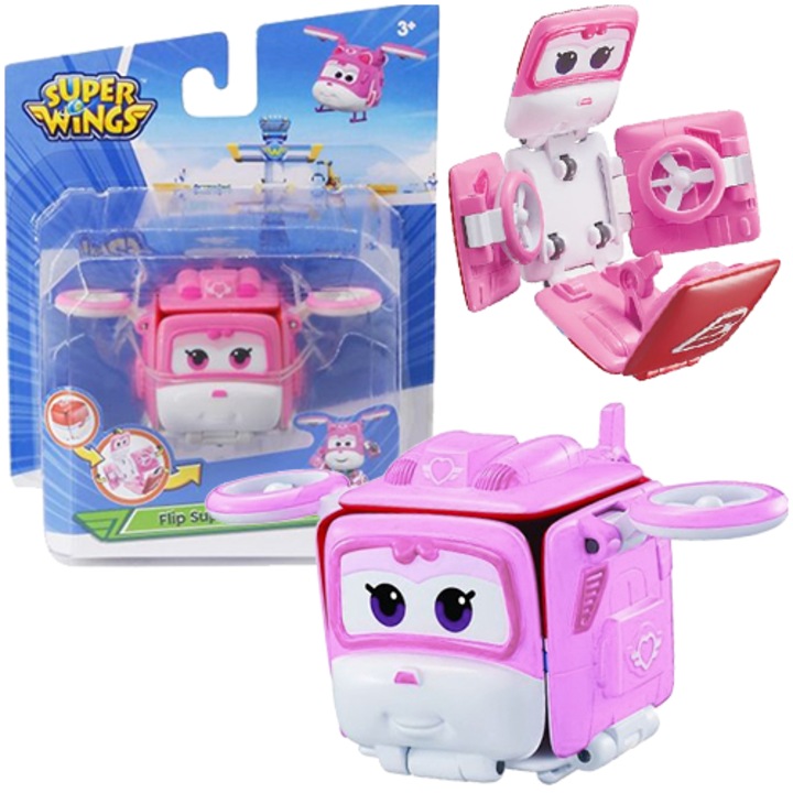 Трансформираща се фигурка Super Wings, Flip Dizzy, Alpha Group, прост механизъм, 3+ години