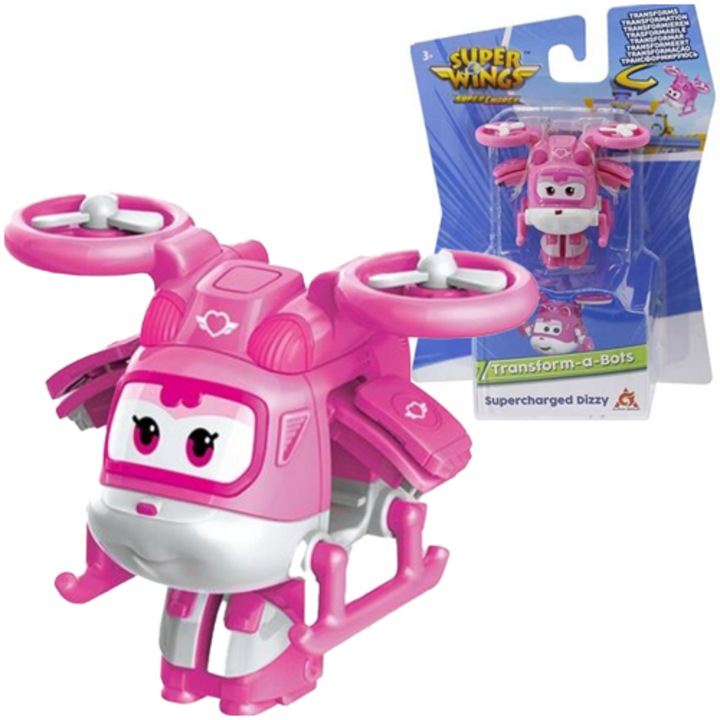 Трансформируема фигурка, Alpha Group, Super Wings, Supercharged Dizzy, 3+ години
