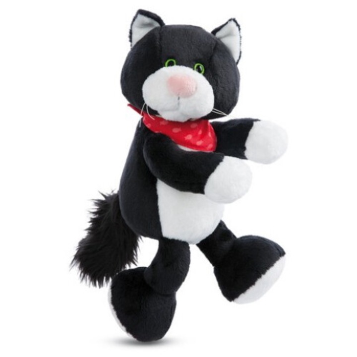 Плюшена играчка NICI, котката Pepper, интерактивна, съчленена, черна, 30 см