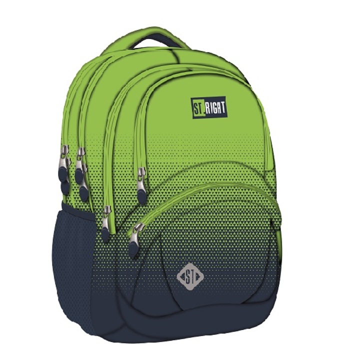 St. Right iskolatáska, hátizsák mellpánttal - Lemon Gradient