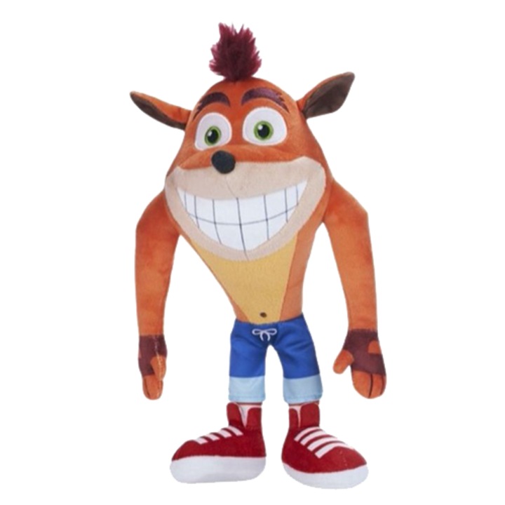 Плшена играчка Crash Bandicoot, Whitehouse, 25th Anniversary Edition, 32 cm