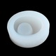 Set forme din silicon pentru suport lumanari, 9.6x12.1x4.3cm, alb