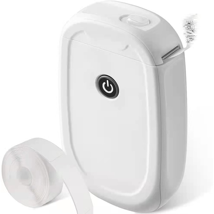 Imprimanta etichete portabila AMRINUGL, Bluetooth, imprimare fara cerneala, dimensiuni 160g, pentru birou acasa