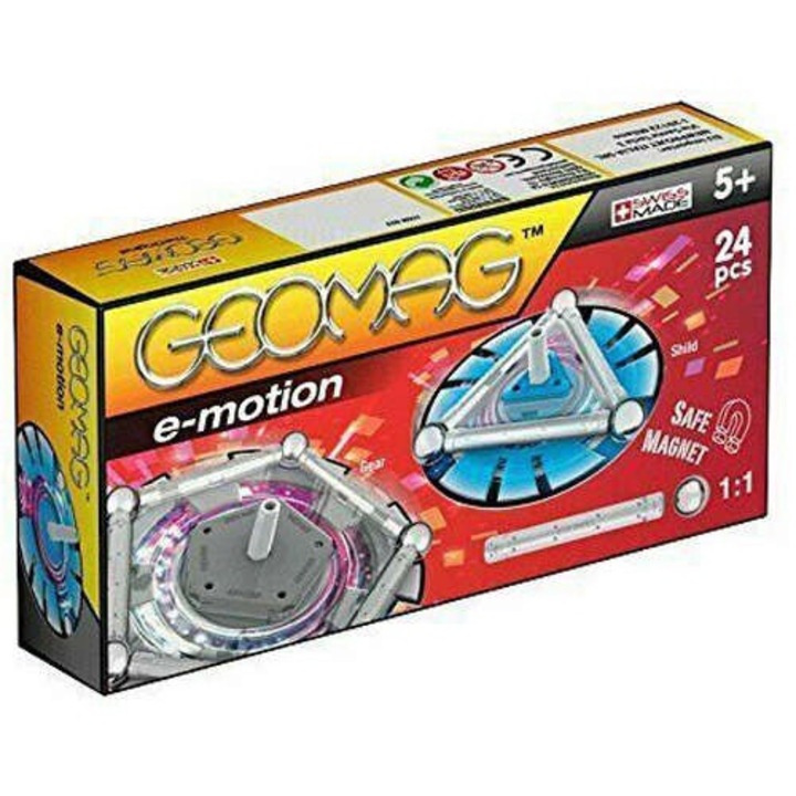 Конструктор Geomag E-Motion Power Spin, 24 части, многоцветни